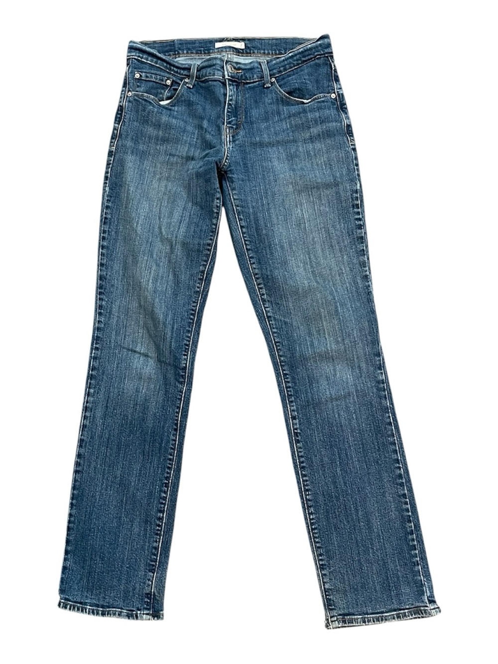 Levis | 505 Straight Leg women’s Jeans Medium Wash Blue Denim Sz 28